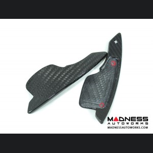 Alfa Romeo 4C Carbon Fiber Paddle Shifters - Red Accent 